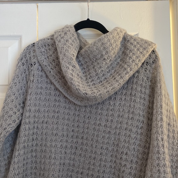 Robert Rodriguez Mohair Wool blend Cowl Neck gray sweater sz s - Picture 5 of 5